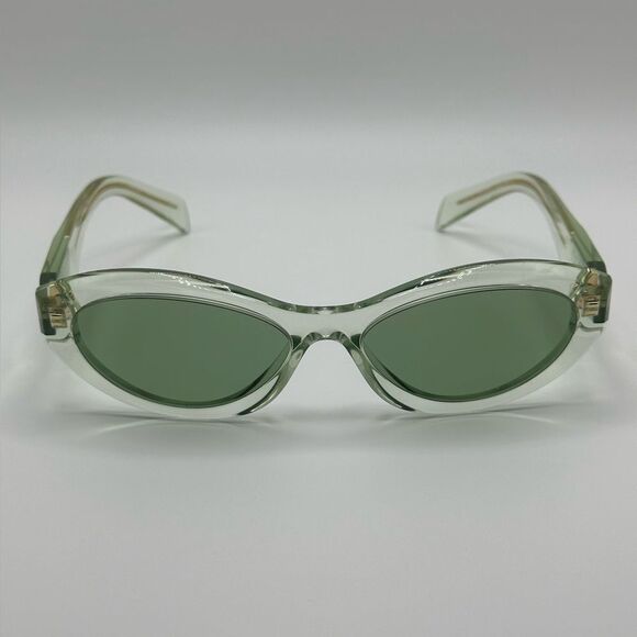 PRADA Sunglasses Symbol PR26ZS 14R20E Transparent Mint/Green NEW - Picture 3 of 12